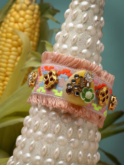 Moedbuille - Pink Brass Gold Plating Fusion Bracelet