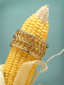 Moedbuille - Gold Brass Gold Plating Statement Bracelet