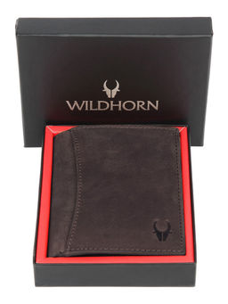 WILDHORN - Top Grain Portrait Leather Brown Wallet for Men