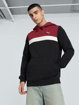 Puma - Ess Colorblock Hoodie Fl Mens Black Sweatshirt
