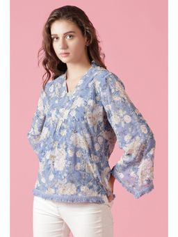 Gipsy - Blue Georgette Top