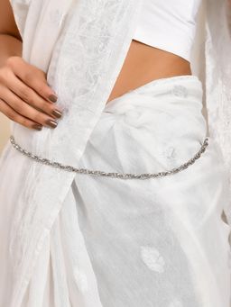 Silvermerc Designs - Lightweight Plain Silver Kamarb& For Women