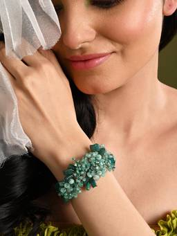 House of D'oro - Green Petalia Bracelet