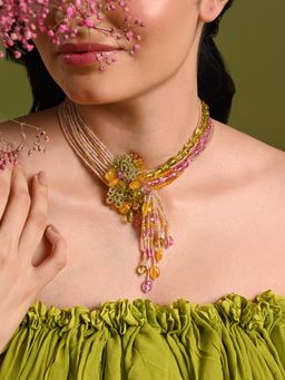 House of D'oro - Colourful Stone Beaded Choker For Women