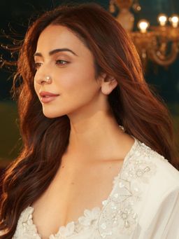 Accessher - Rose Gold Rhinestone Adjustable Clip On Nose Pin