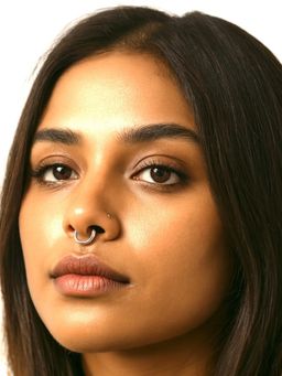 Accessher - Silver Tone Adjustable Clip On Septum Nose Ring