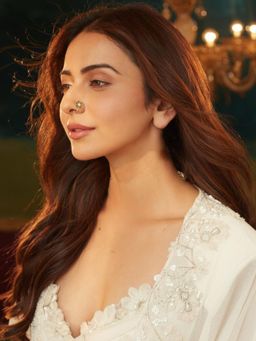 Accessher - Antique Gold Spiral Floral Adjustable Clip On Nose Pin