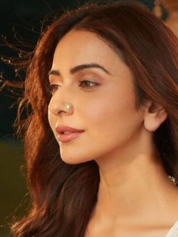 Accessher - Antique Oxidized Gold Floral Stone Clip On Nose Pin