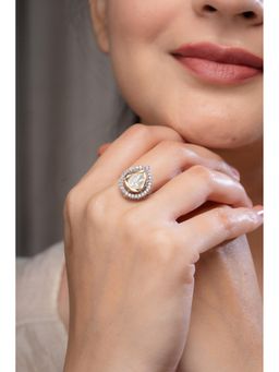 AARSEE OFFICIAL - Drop Polki Ring