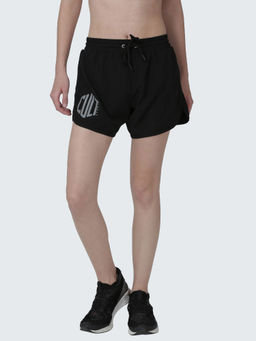 CULT - Blackout Finish Black Running Shorts