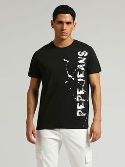 Pepe Jeans - Black Tamaki Sr Back Printed Graphic T-Shirt