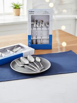 Culinex by thinKitchen - Dora 18/8 Stainless Steel 24-Piece Cutlery Set