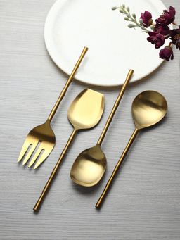 De Maison Decor - Bamboo Elegance Gold Serving Set