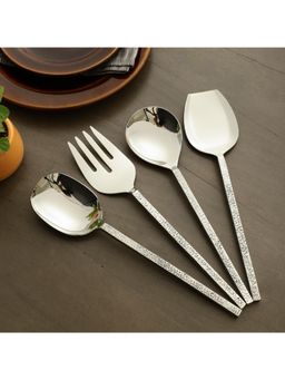 De Maison Decor - Ember Texture Serving Set Silver