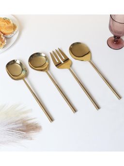 De Maison Decor - Lark Cutlery Serving Set Gold
