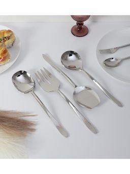 De Maison Decor - Dune Hammered Serving Set Silver