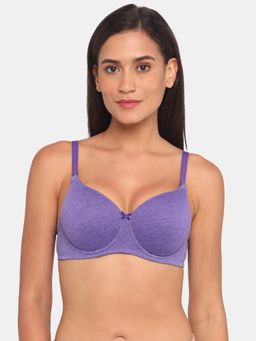 Zivame - Rosaline Padded Wired 3-4th Coverage T-Shirt Bra - Prism Violet - Purple