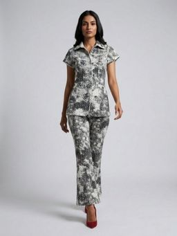 GAIIA - Grey Smokey Vibe Embellished Co-Ord Set