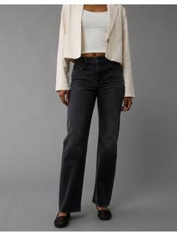 American Eagle - Women Black Strigid High-Waisted Jeans