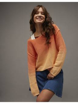 American Eagle - Sunchaser Cropped Boatneck Sweater