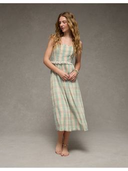 American Eagle - Smocked Strapless Midi Dress