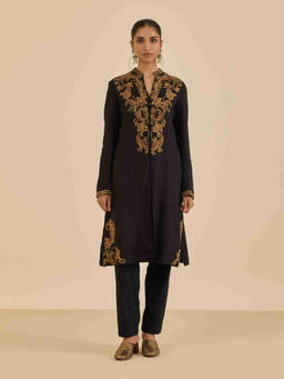 Ritu Kumar - Black Kurta with Pant