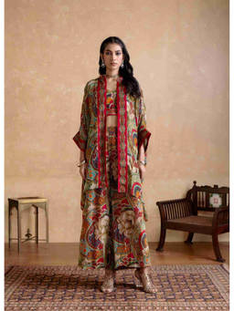 Ritu Kumar - Multi-Color Floriant Print Co-Ord Set