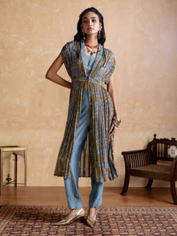 Ritu Kumar - Blue Ruhaani Co-Ord Set