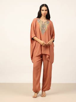 Ritu Kumar - Orange Aplooza Co-Ord Set