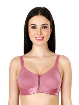 Bralux - Side & Bottom Support Non Padded Full Coverage Pink T-Shirt Bra