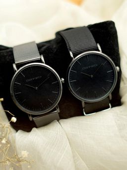 Joker and Witch - Black Nylon Watch (Pack of 2) - JWCW71