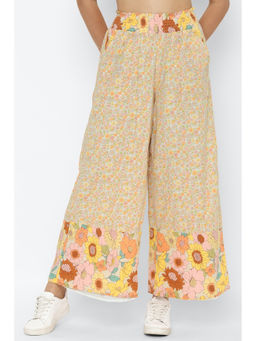 American Eagle - Women Yellow Wide Leg Pant