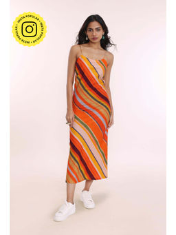 Poppi - Striped Long Dress