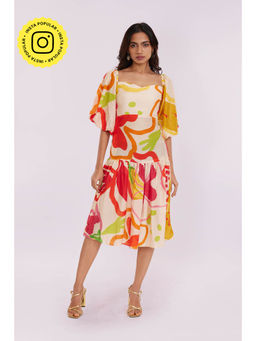 Poppi - Petal Printed Midi Dress