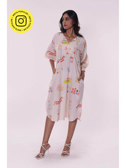 Poppi - Happy Printed Midi Dress