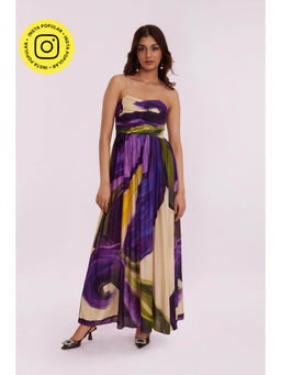 Poppi - Wisteria Printed Maxi Dress
