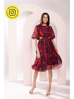 Poppi - Daze Printed Flowy Dress