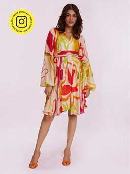 Poppi - Petal Printed Mini Dress