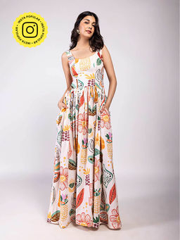 Poppi - Gardenia Printed Maxi Dress