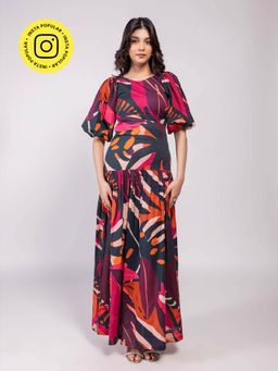 Poppi - Zara Printed Maxi Dress