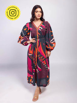 Poppi - Zara Printed Midi Dress