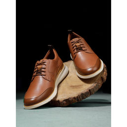 Hush Puppies - Men Casual Derbies Tan