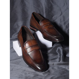 Hush Puppies - Men Formal Slip-On Brown Loafers