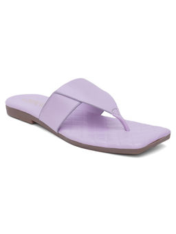 SHUZ TOUCH - Lilac V-Shape Square Toe Flats (EURO 41)
