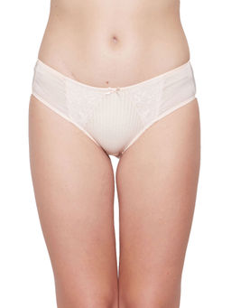 Triumph - Women Peony Charm Lace Detailed Everyday Midi Brief - Nude