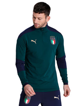 Puma - Men's FIGC 1/4 Zip Training Sweatshirt