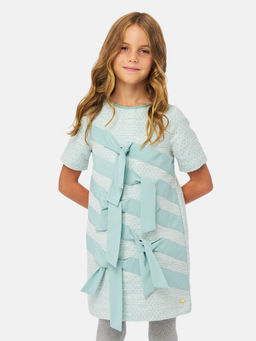 One Friday - Green Half Sleeve Dress