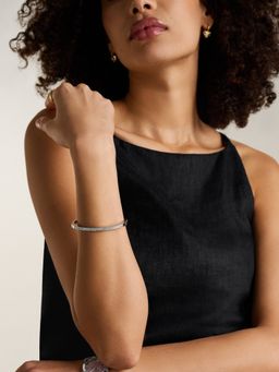 Fossil - Women Ellis Silver Elegant Stone Bracelet JF04863040