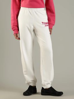 Tommy Hilfiger - Women White Relaxed Fit Joggers