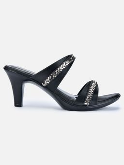 VALIOSAA - Black Embellished Heels